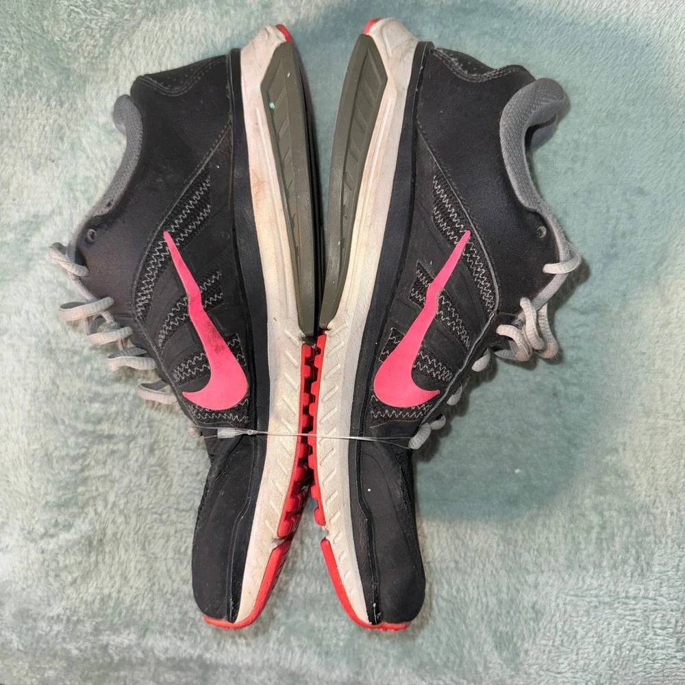 Nike Womens Dart XII Running Shoes 9 Black Pink Breathable Mesh 831535-006